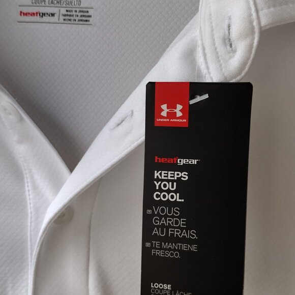 Under Armour Heatgear Loose Fit Golf Polo Men’s Size M - New With Tags - Picture 5 of 7